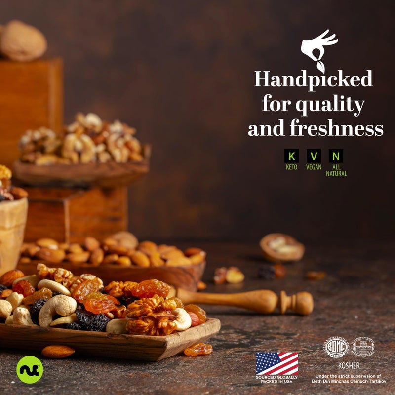 NUT CRAVINGS - Raw Hazelnuts Filberts with Skin - Unsalted, Shelled, (16oz - 1 LB) Bulk Nuts Packed Fresh in Resealable Bag - Kosher Healthy Snack, Food Assortments Ideal for Trail Mixed Nuts - Image 5